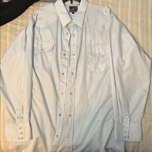 Roper Men's White Western Shirt